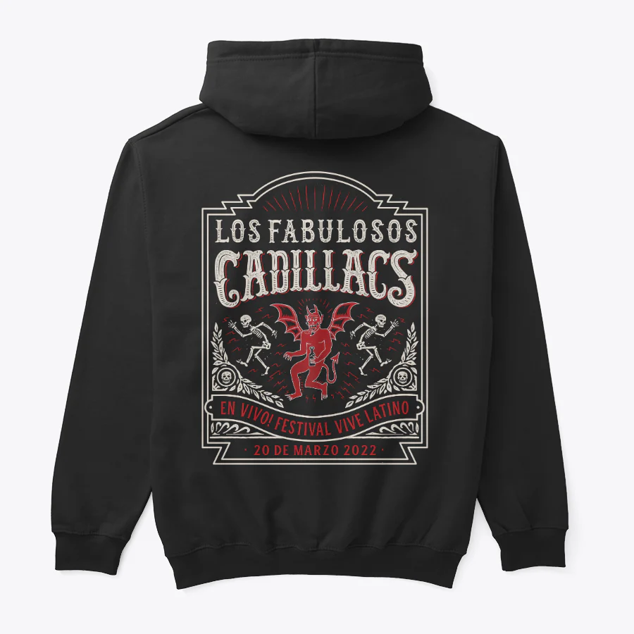 Buzo Capota Doble Estampado Fabulosos Cadillacs Poster Style - Image 2