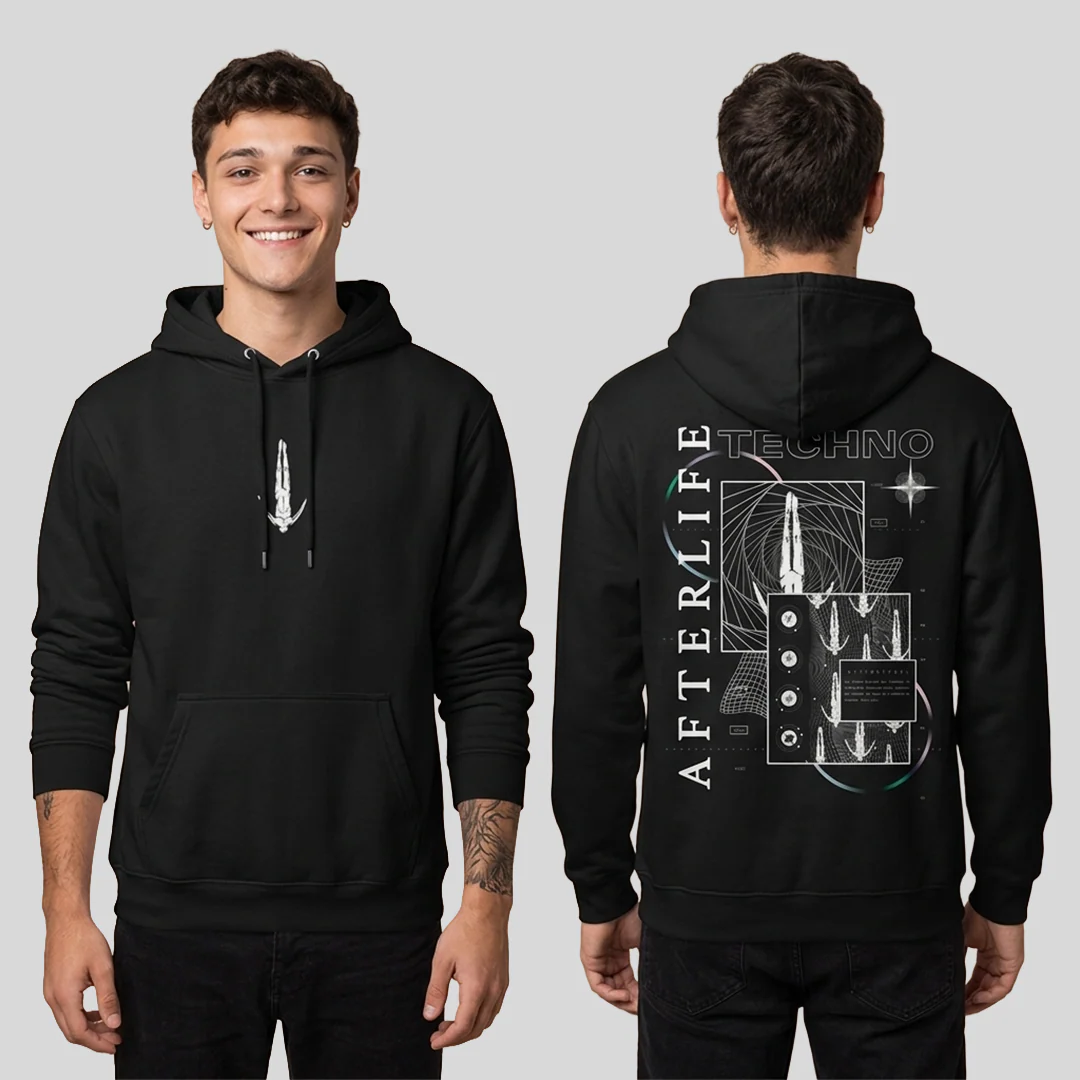 Buzo Capota Afterlife Techno 2024 Hoodie - Image 3