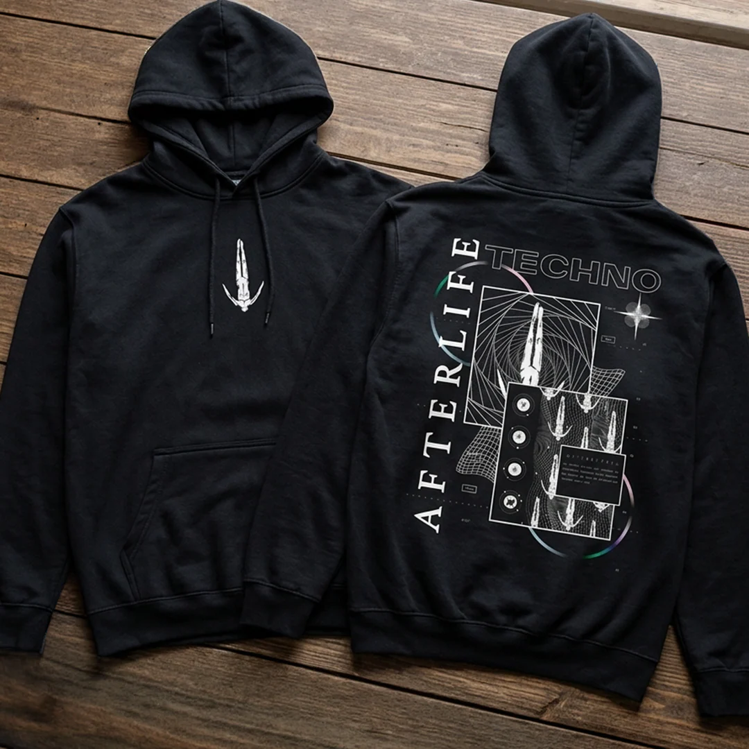 Buzo Capota Afterlife Techno 2024 Hoodie - Image 4