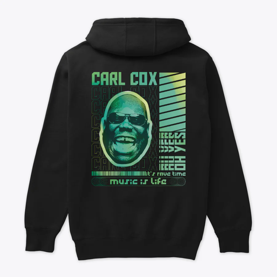 Buzo Capota Carl Cox Music Life Verde - Image 2