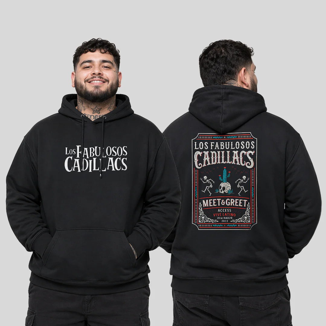 Buzo Capota Doble Estampado Fabulosos Cadillacs Poster - Image 3
