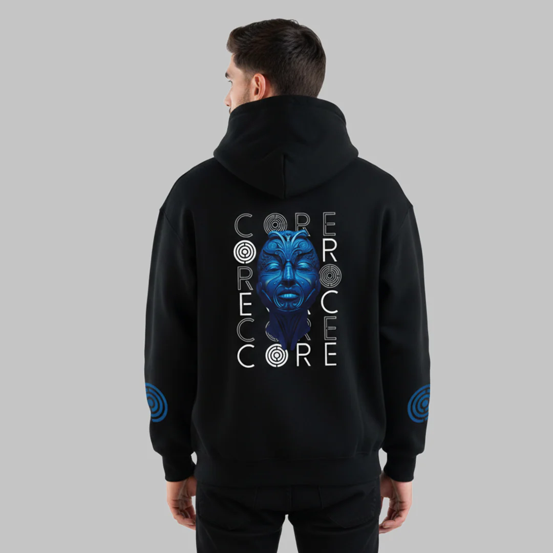 Buzo Capota Doble Estampado Core Face Art 3 - Image 4