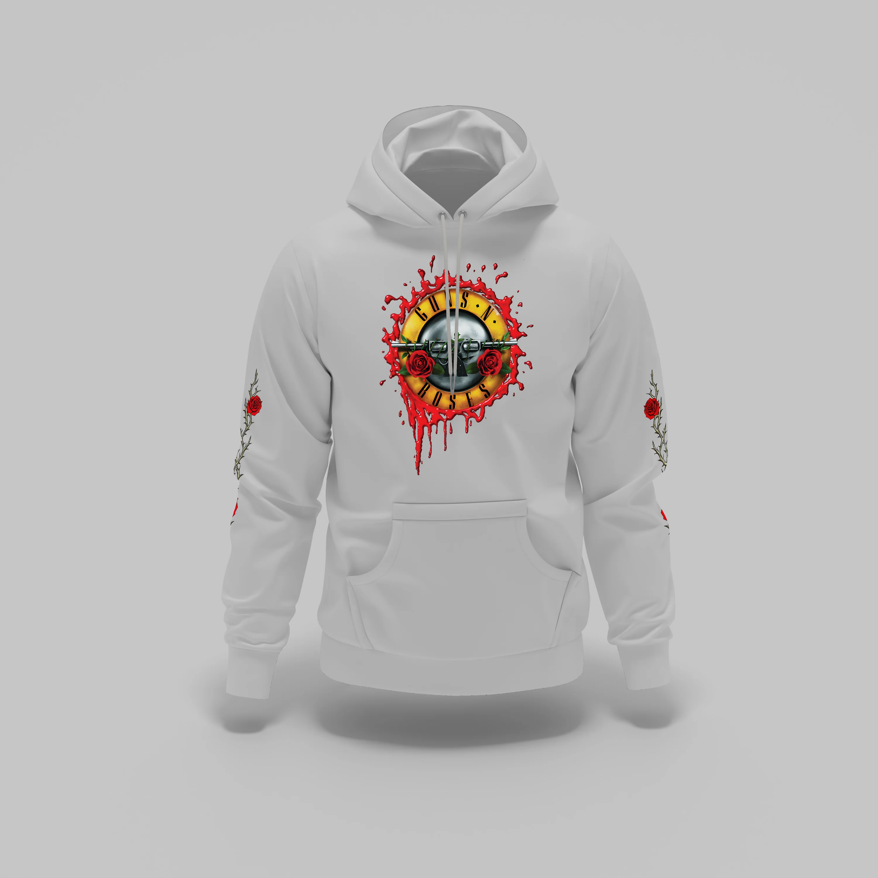 Buzo Capota Guns N Roses Logo Blood Doble Estampado - Image 2