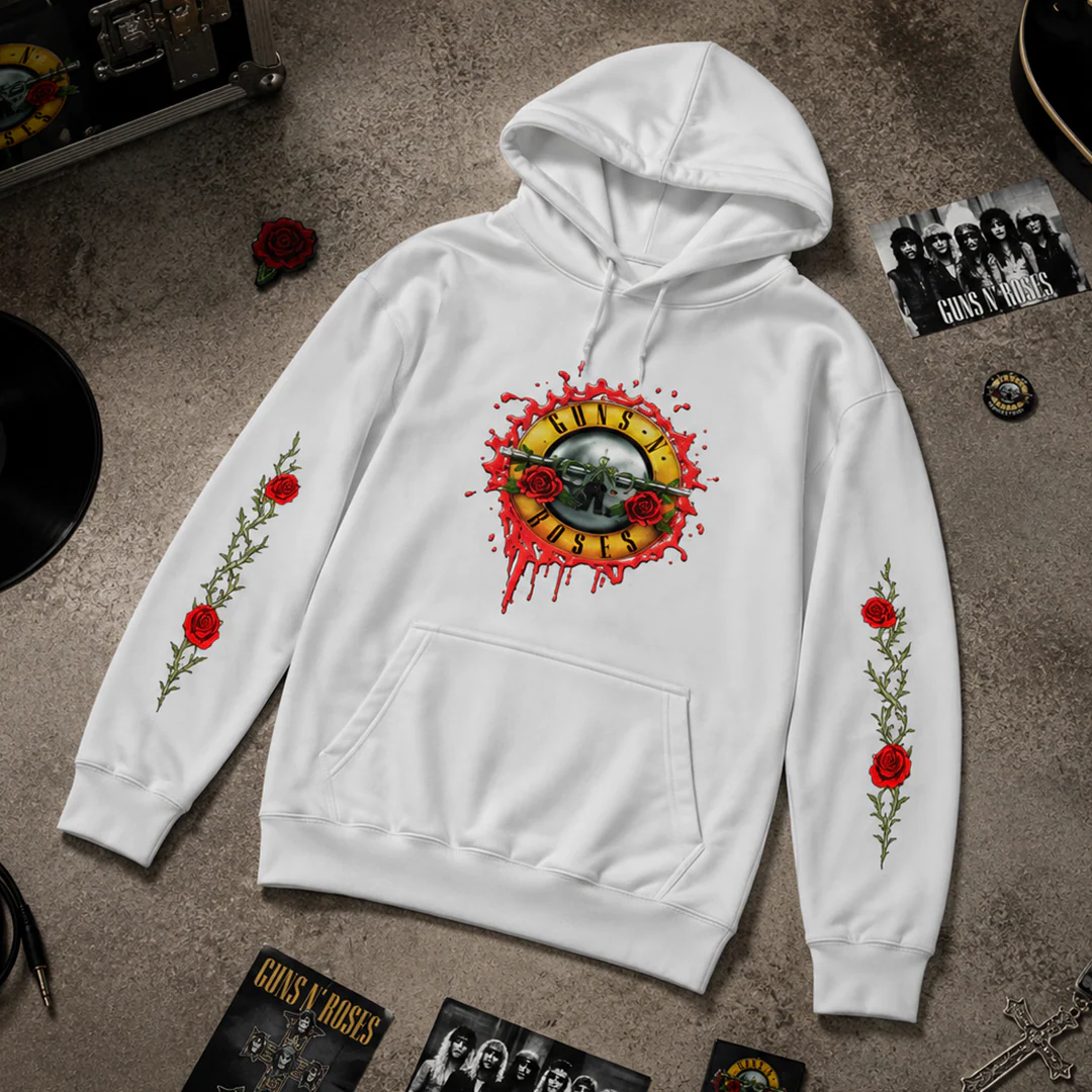 Buzo Capota Guns N Roses Logo Blood Doble Estampado - Image 4