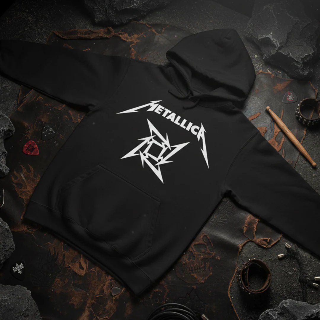 Buzo Capota Metallica doble estampado - Image 4