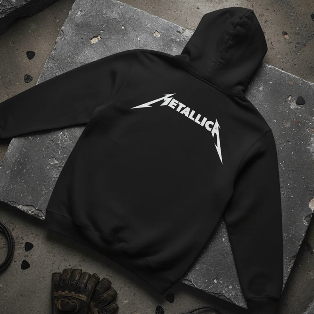 Buzo Capota Metallica doble estampado - Image 5