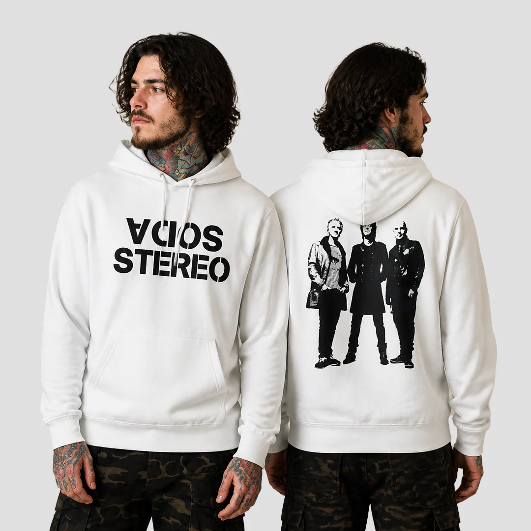Buzo Capota Soda Stereo Black Chicos - Image 3