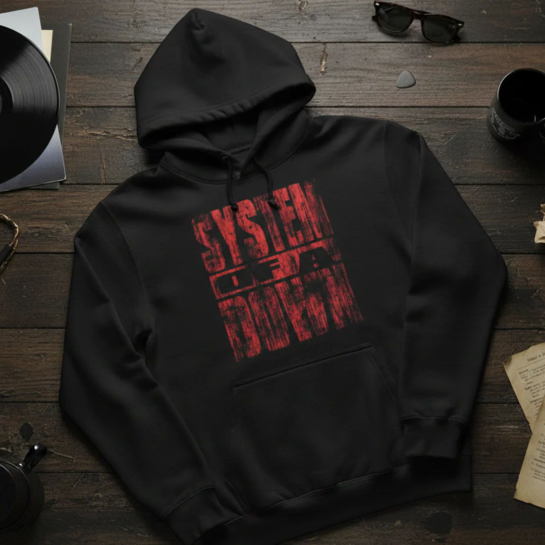 Buzo Capota System Of A Down Red Efecto - Image 3
