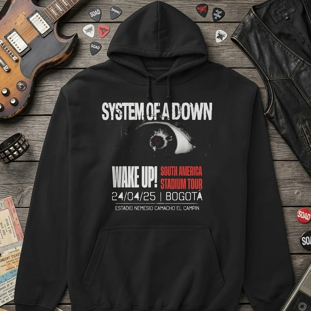 Buzo Capota System Of A Down Wake Up Tour 2025 - Bogotá - Image 3