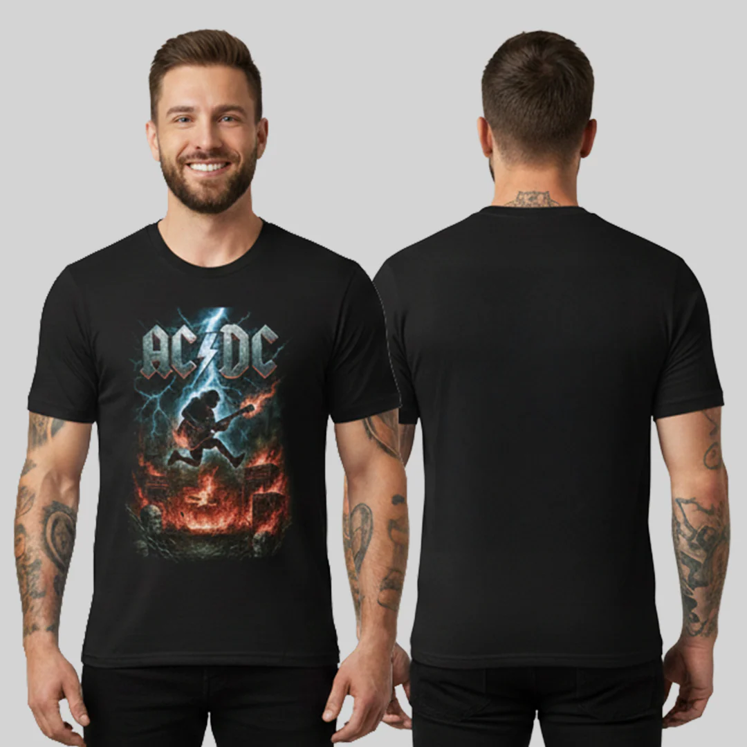 Camiseta Algodon ACDC Fire Style - Image 2