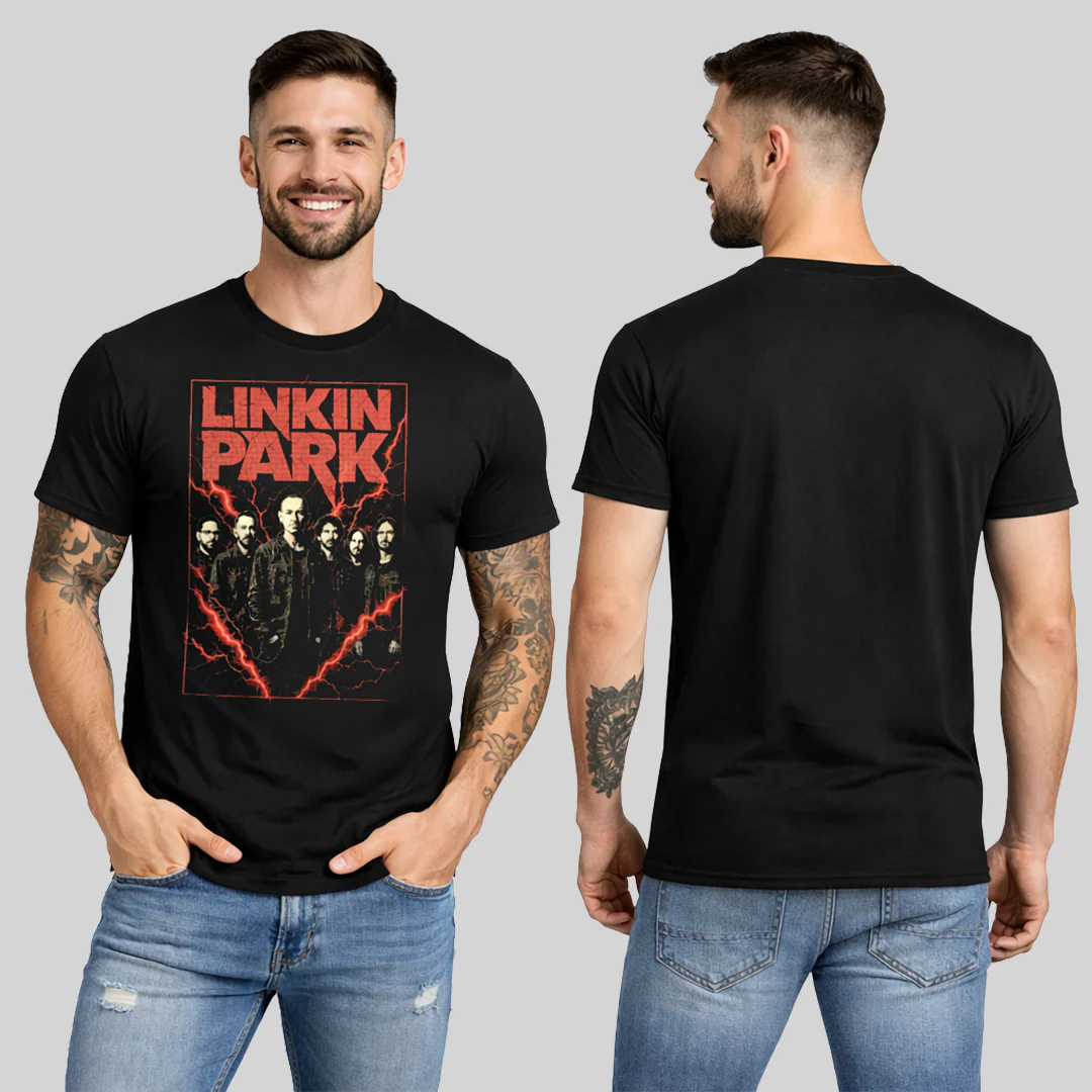Camiseta Algodon Linkin Park Band Red - Image 2