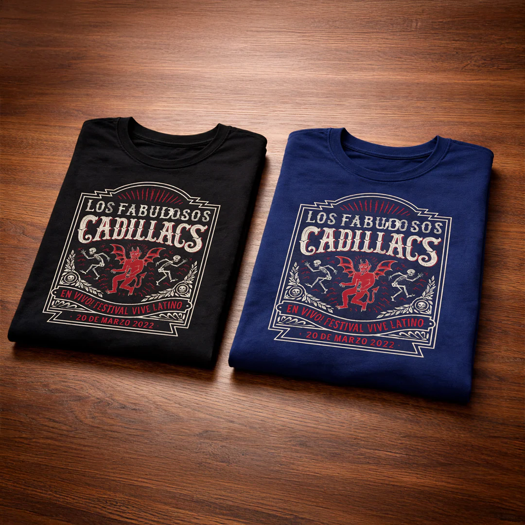 Camiseta Algodon Fabulosos Cadillacs Poster Style - Image 4