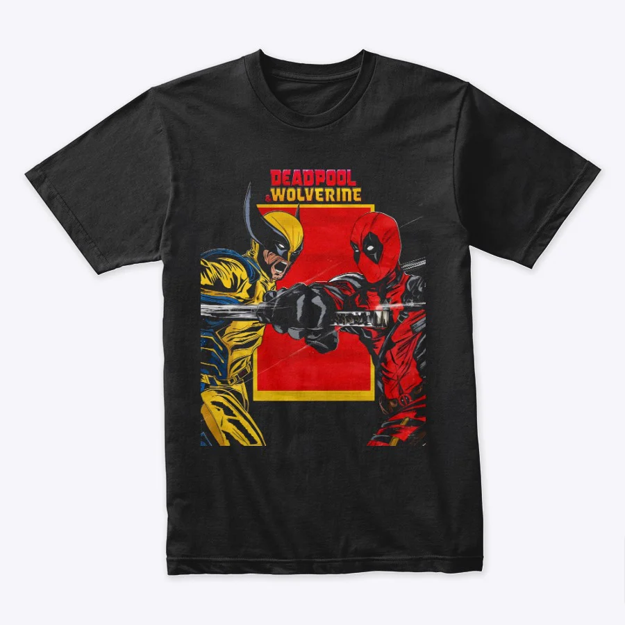 Camiseta Algodon Deadpool Y Wolverine Style