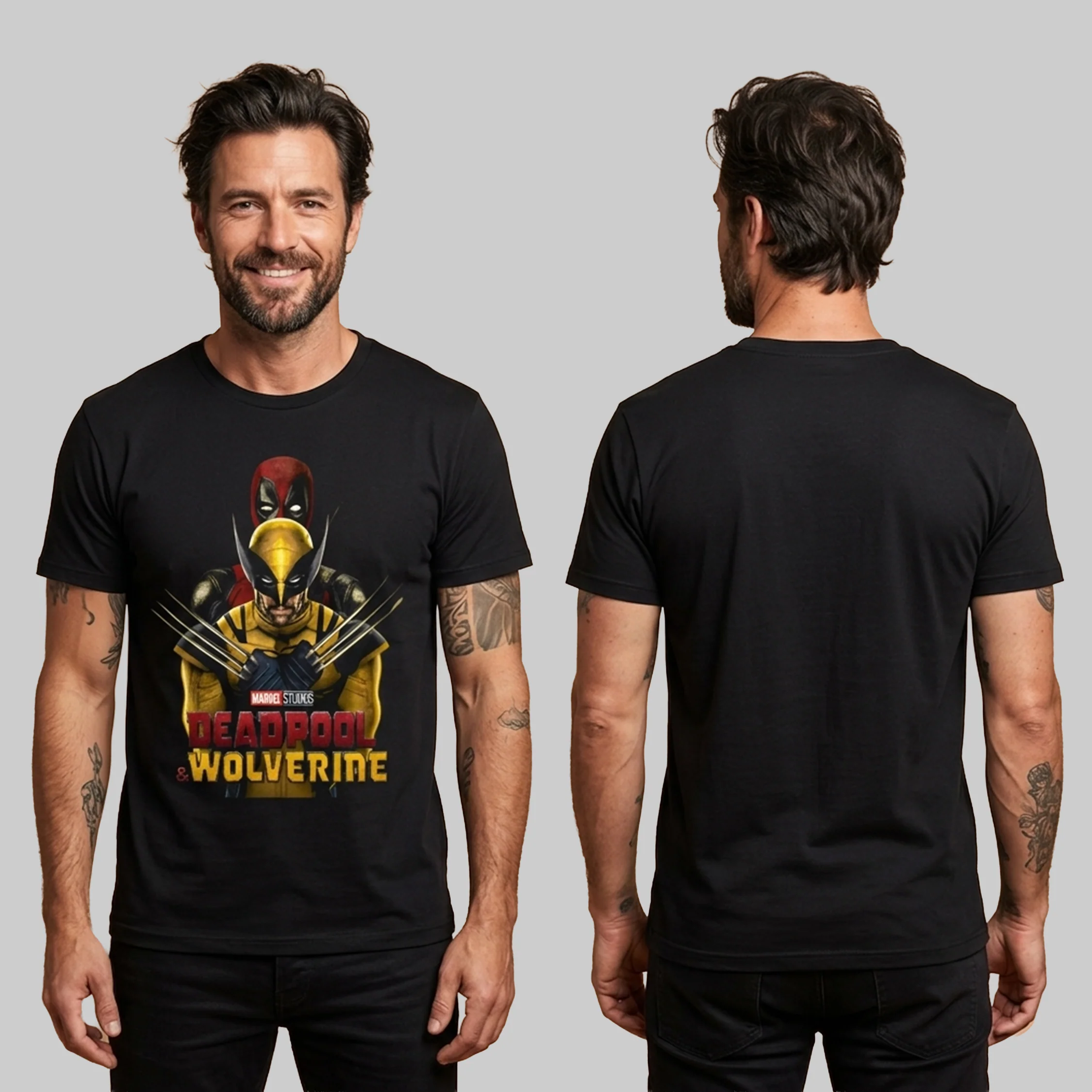 Camiseta Algodon Deadpool Y Wolverine Full Poster Style - Image 2