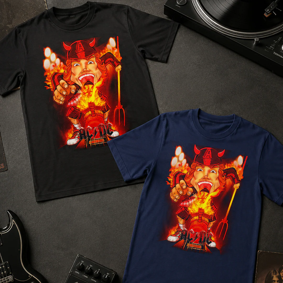 Camiseta Algodon ACDC Fire Style - Image 4