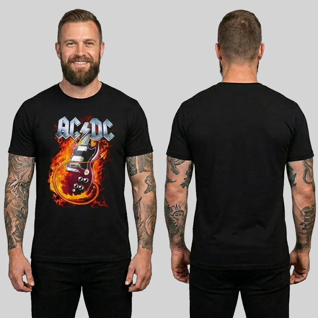 Camiseta Algodon ACDC Guitar Style - Image 3