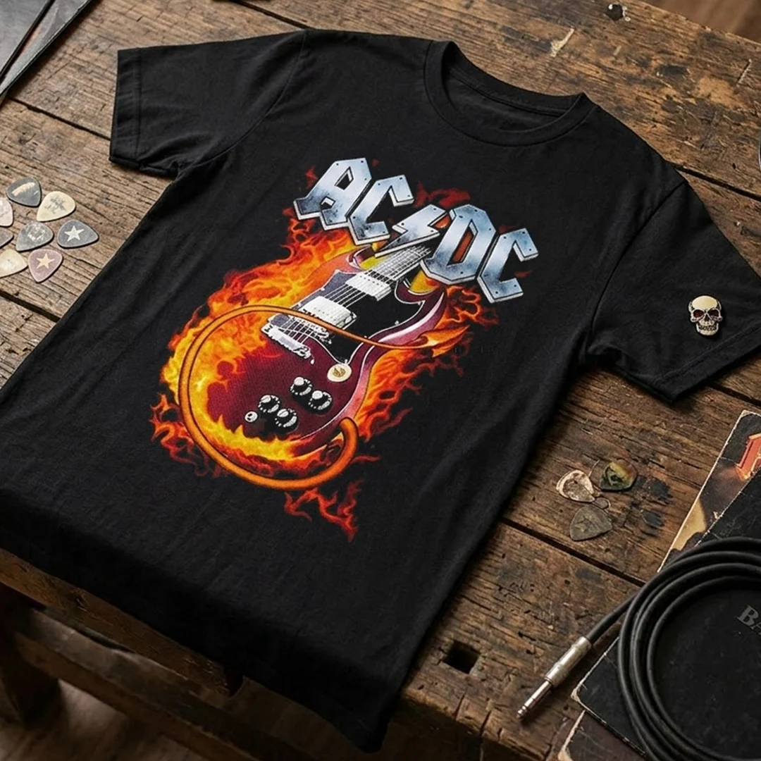 Camiseta Algodon ACDC Guitar Style - Image 4