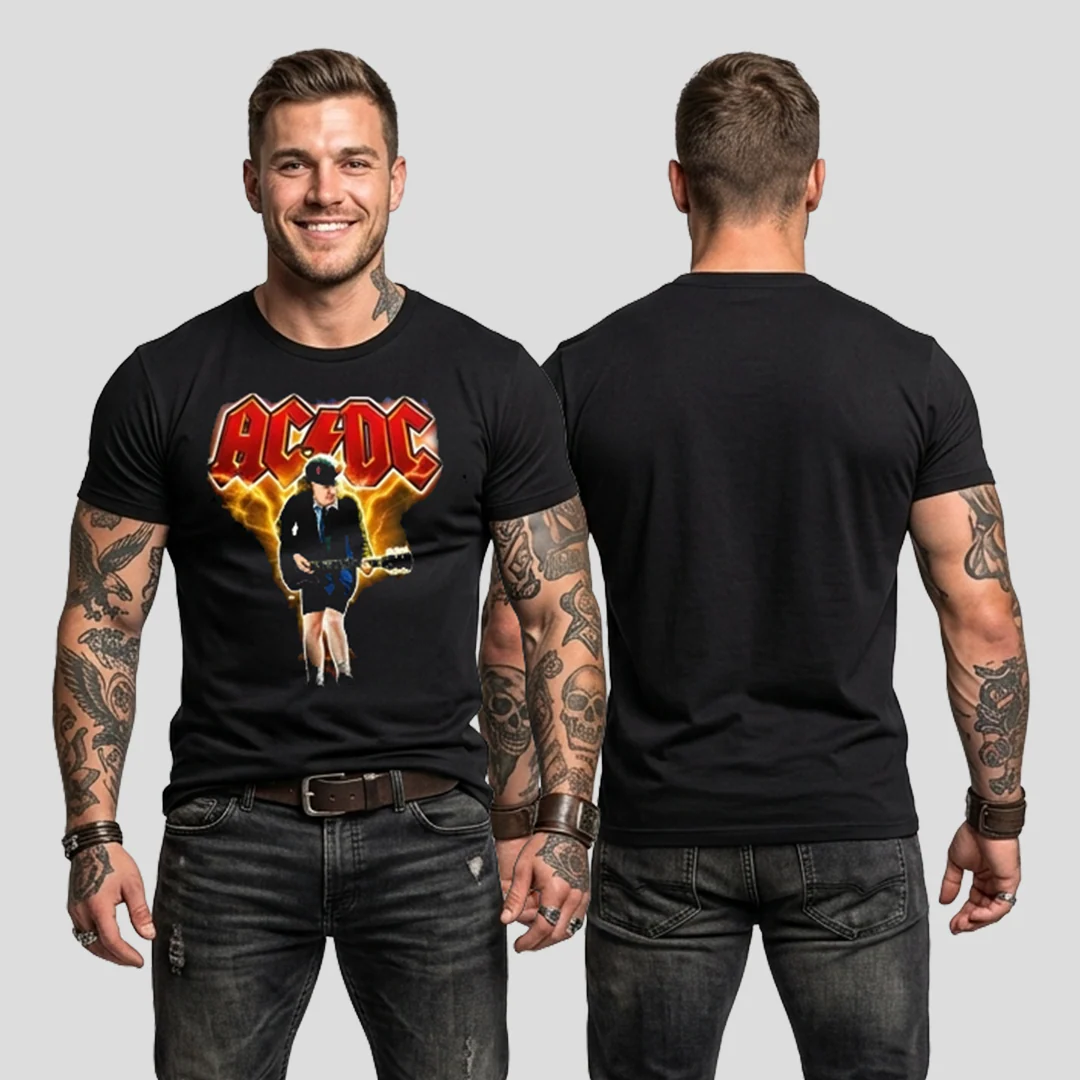 Camiseta Algodon ACDC Song Guitar Style - Image 2