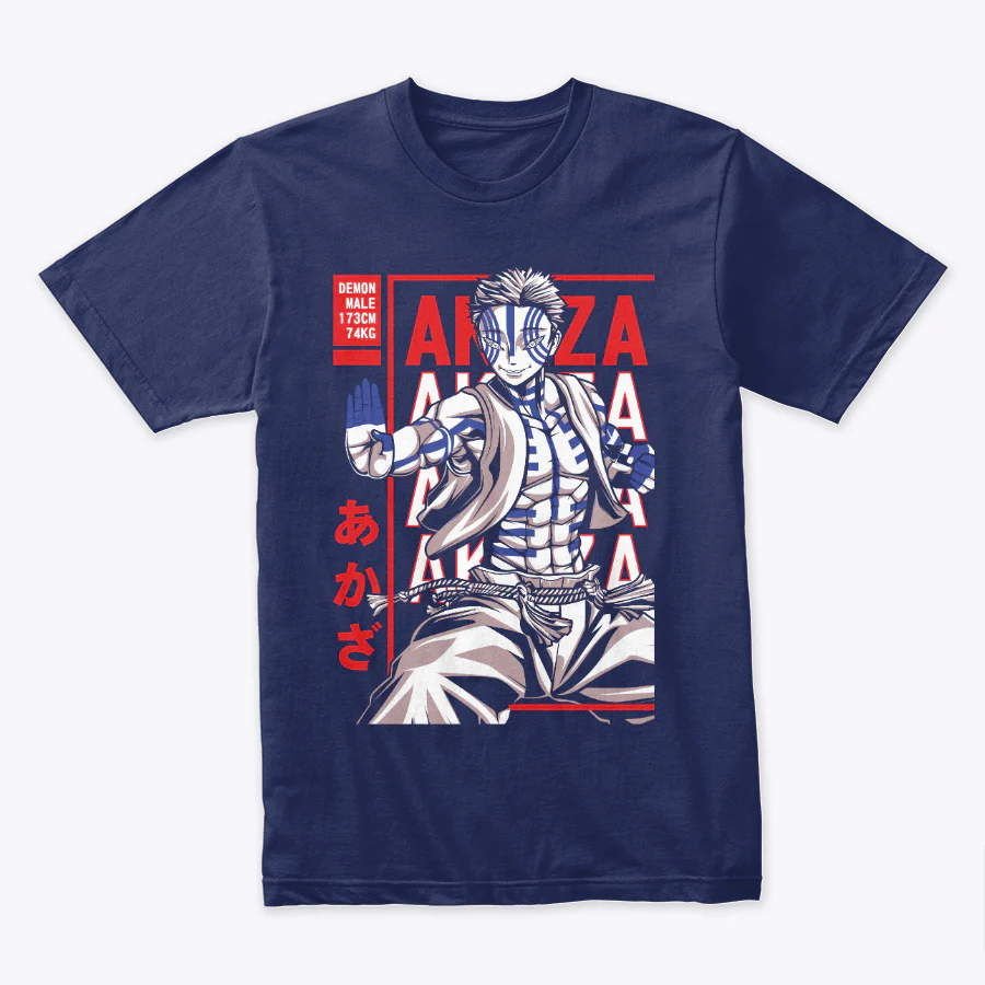 Camiseta Algodon Akaza Demon Slayer Poster - Image 3