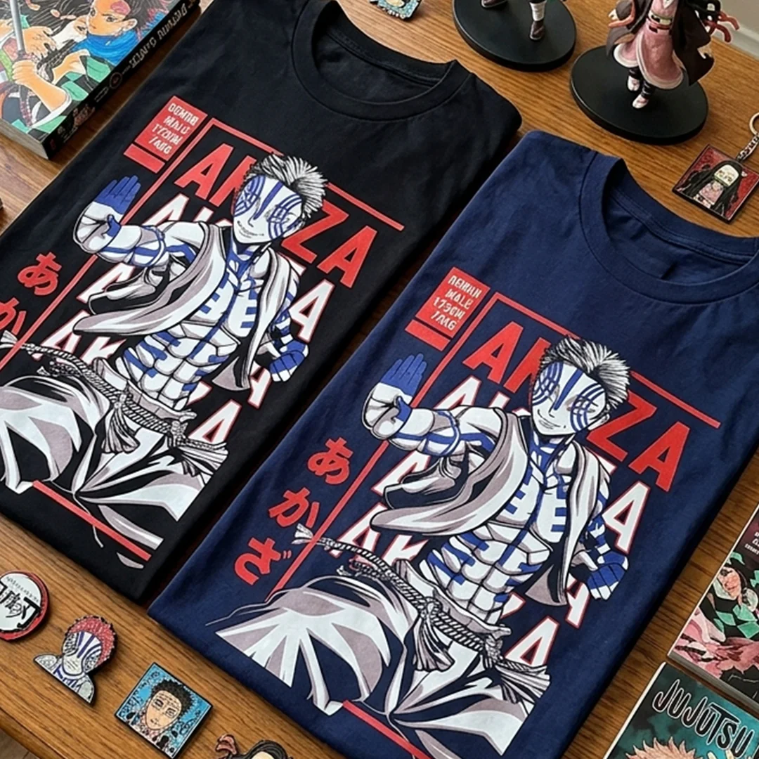 Camiseta Algodon Akaza Demon Slayer Poster - Image 4