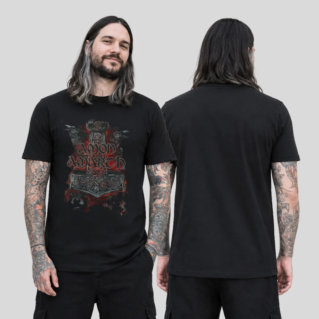 Camiseta Algodon Amon Amarth Crows And Wolves - Image 2