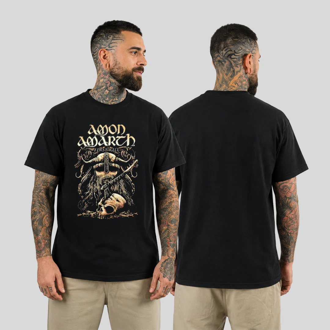 Camiseta Algodon Amon Amarth Skull Poster - Image 2