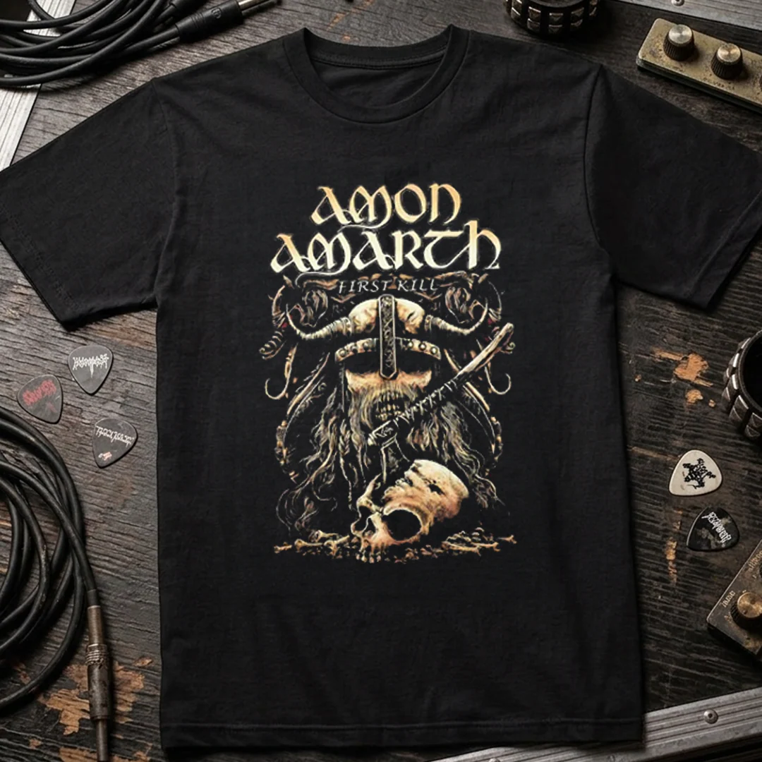 Camiseta Algodon Amon Amarth Skull Poster - Image 3