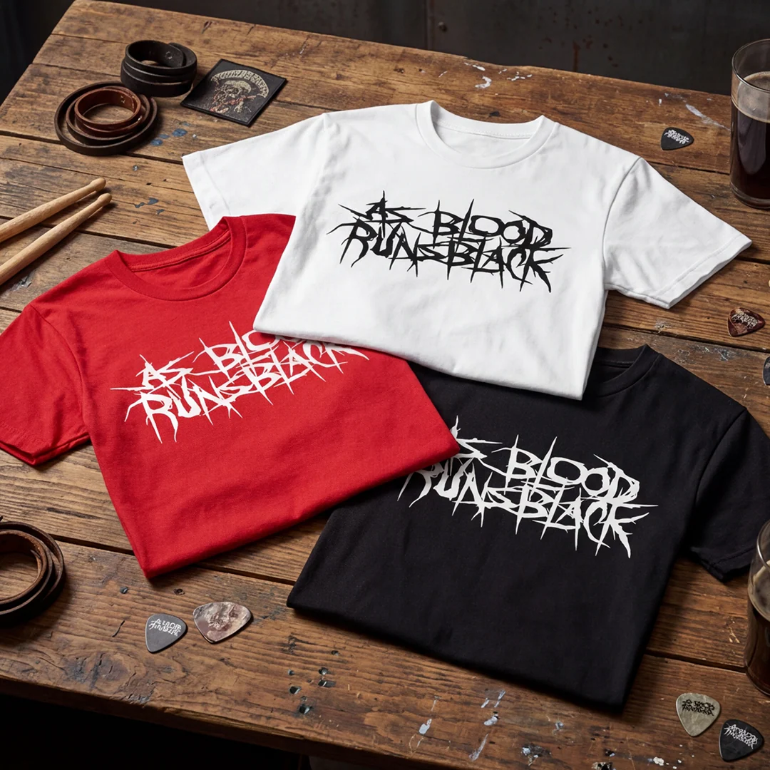 Camiseta Algodon As Blood Runs Black Logo - Image 5