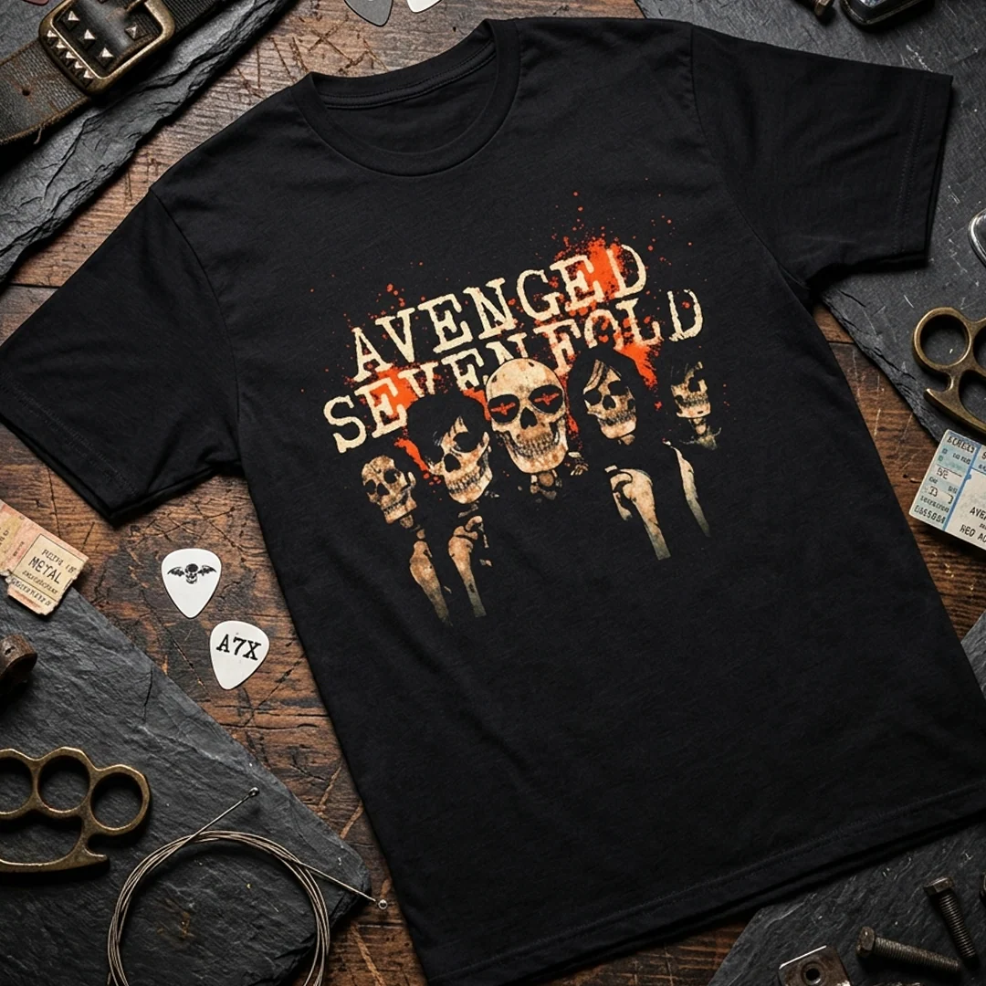 Camiseta Algodon Avenged Sevenfold Grupo Skull - Image 3