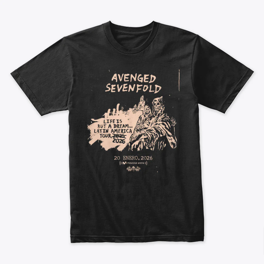 Camiseta Algodon Avenged Sevenfold Tour 2026