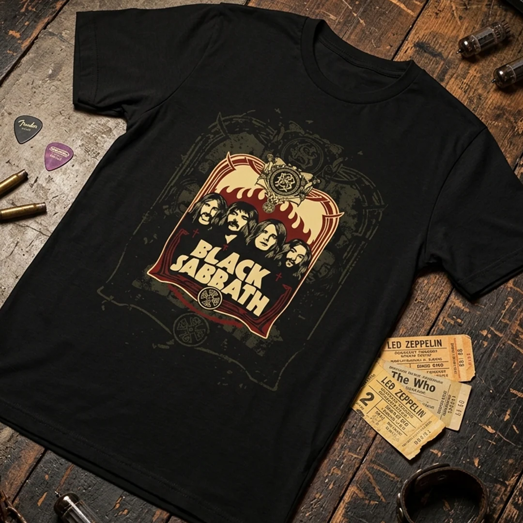 Camiseta Algodon Black Sabbath Poster Faces - Image 3