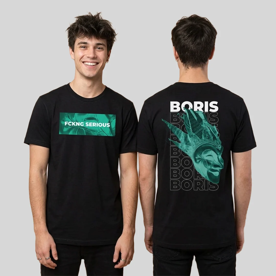 Camiseta Algodon Boris Brejcha FCKNG 2025 Verde - Image 3