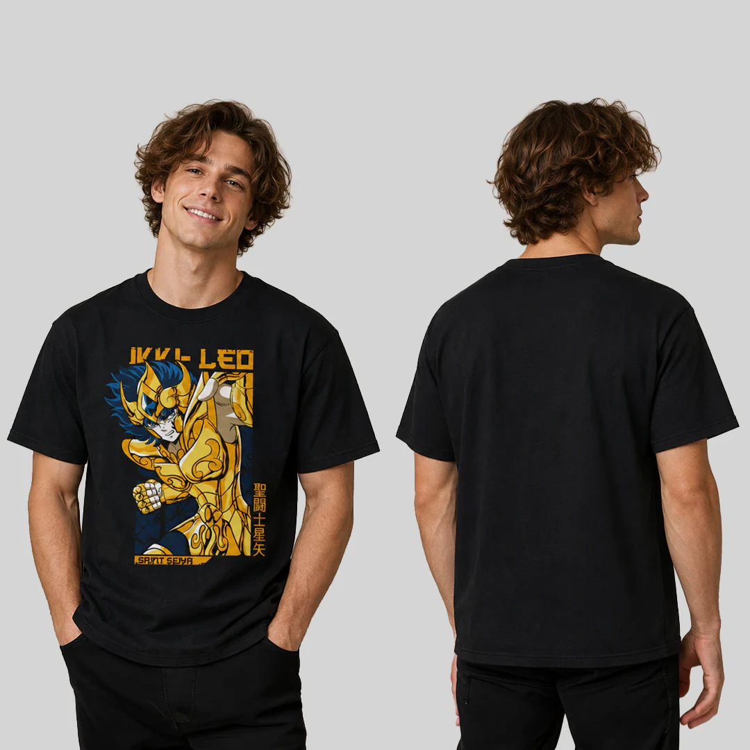 Camiseta Algodon Caballeros Del Zodiaco Aioria - Image 2
