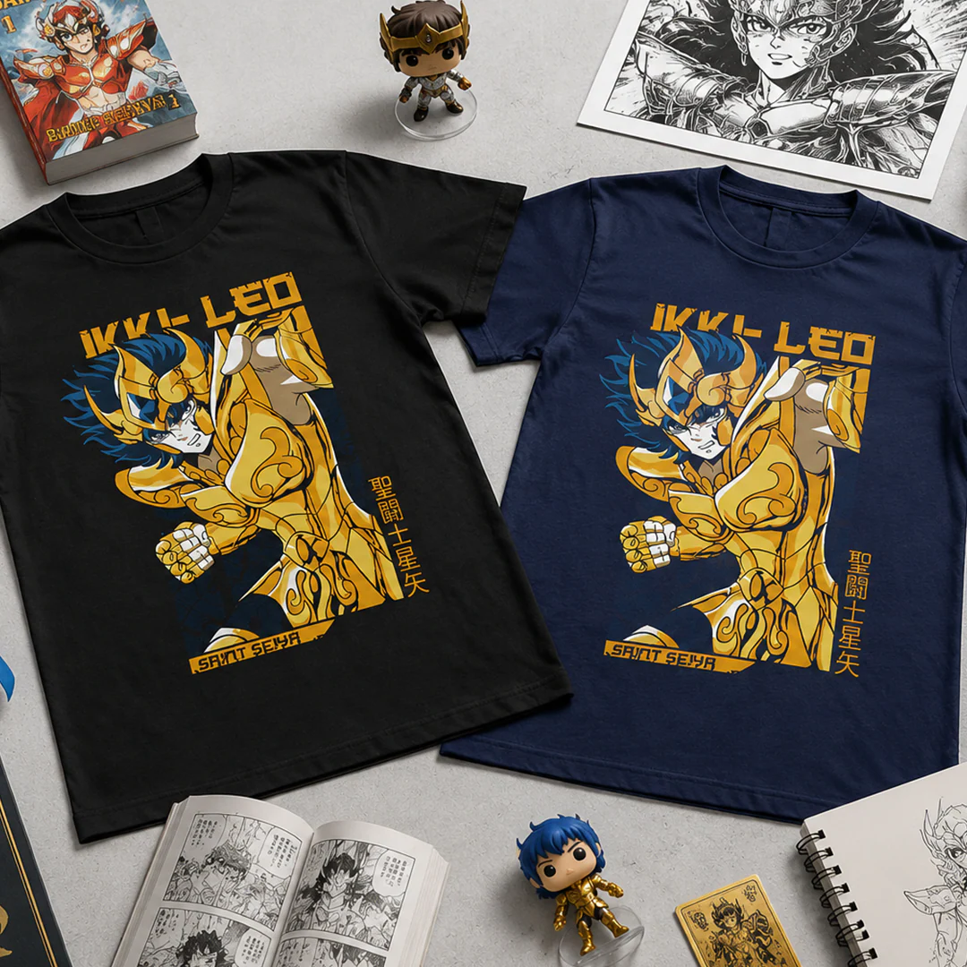 Camiseta Algodon Caballeros Del Zodiaco Aioria - Image 5