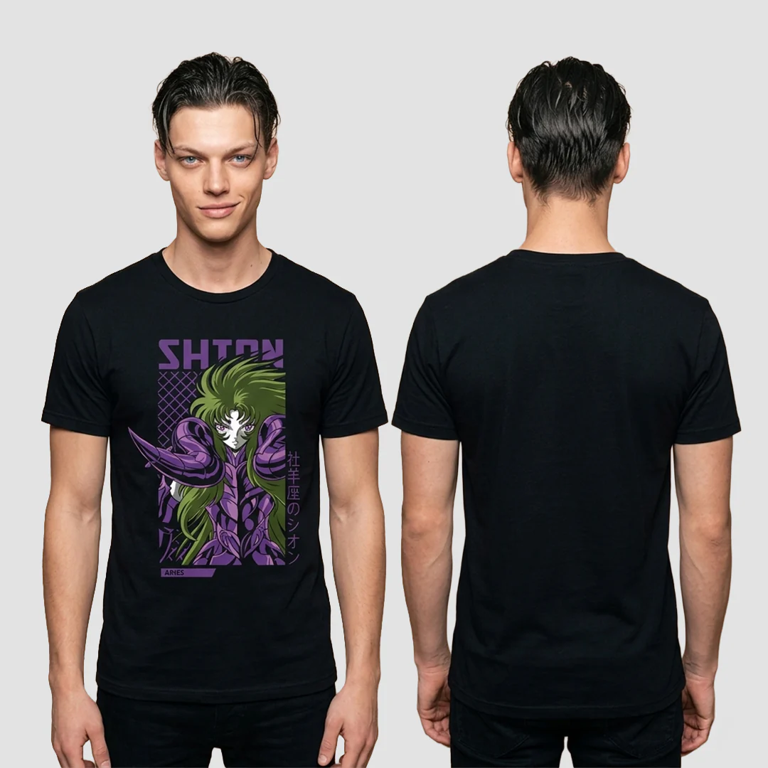 Camiseta Algodon Caballeros Del Zodiaco Shion Aries - Image 2