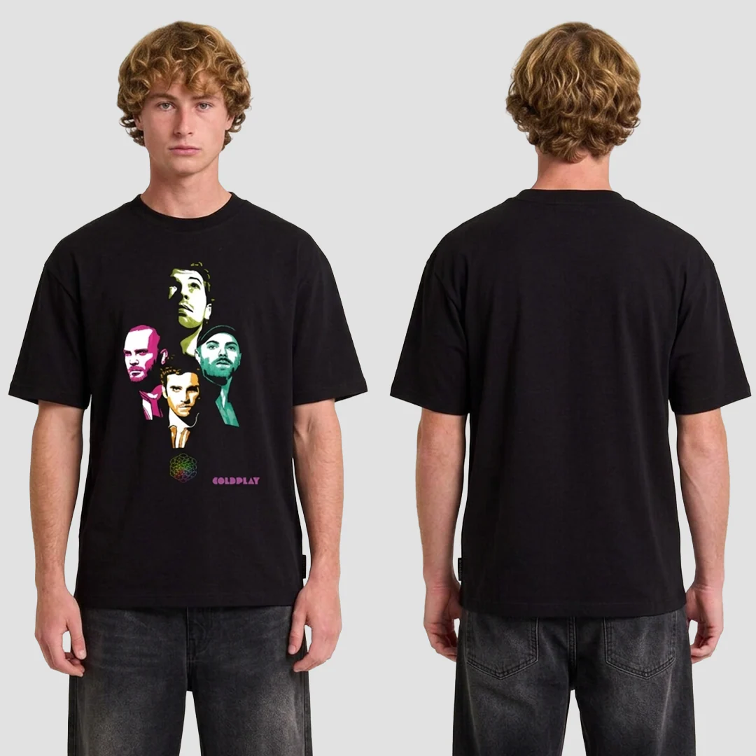 Camiseta Algodon Coldplay Group Poster - Image 2