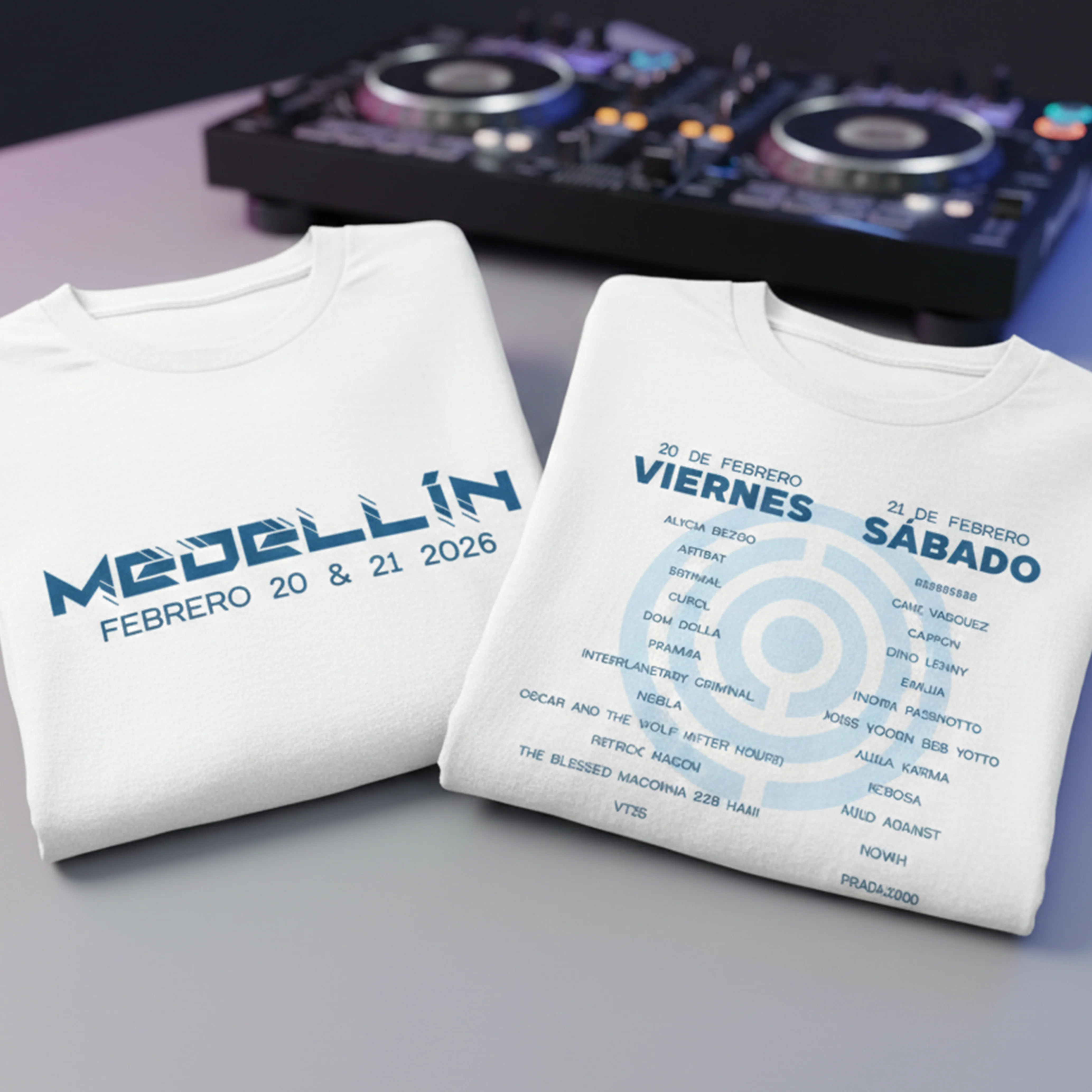 Camiseta Algodón Core Line Up Azul - Image 4