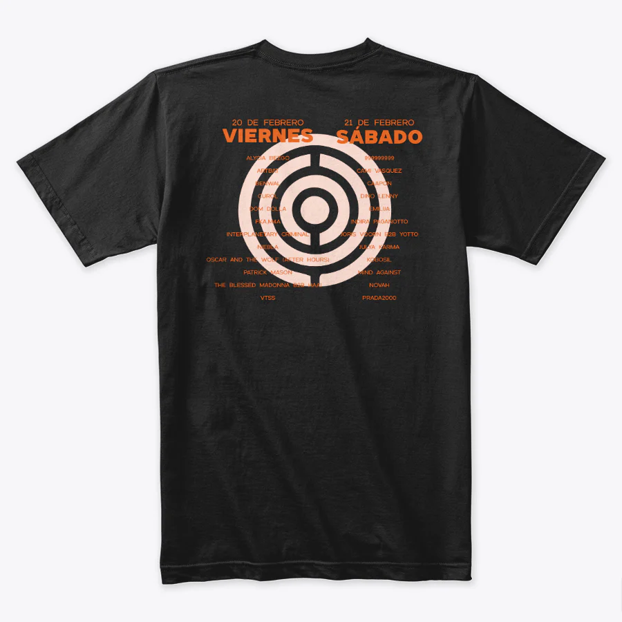 Camiseta Algodón Core Line Up Naranja - Image 4
