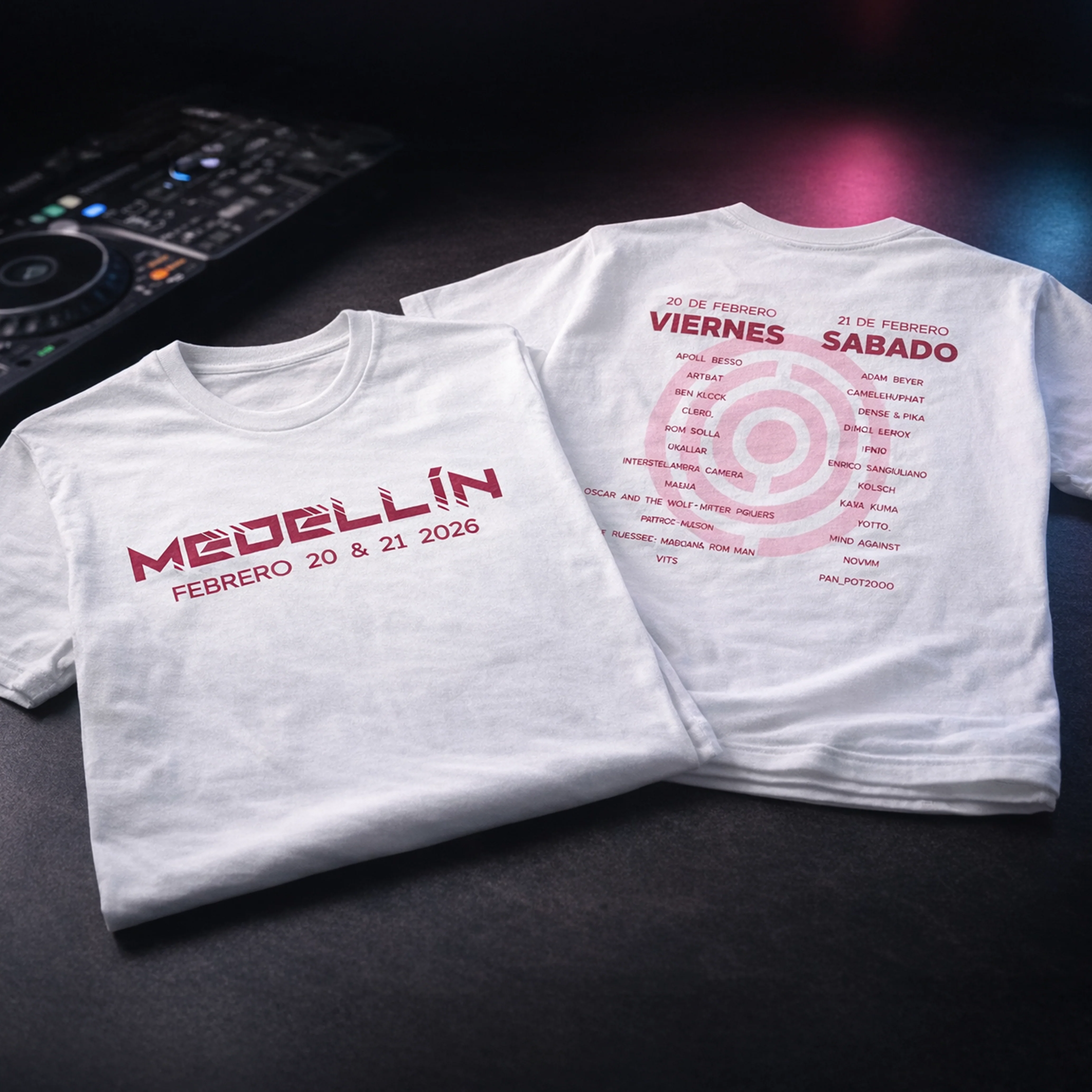 Camiseta Algodón Core Line Up Rojo - Image 4