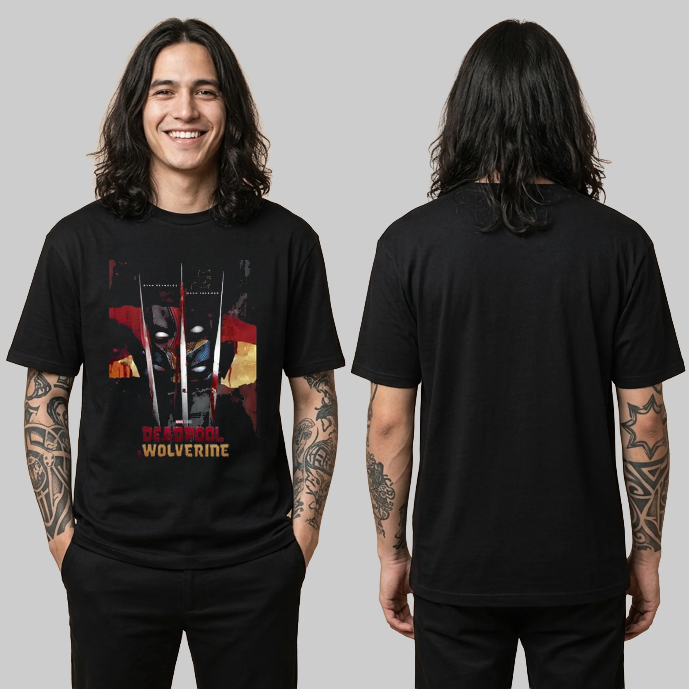 Camiseta Algodon Deadpool Y Wolverine Poster - Image 2