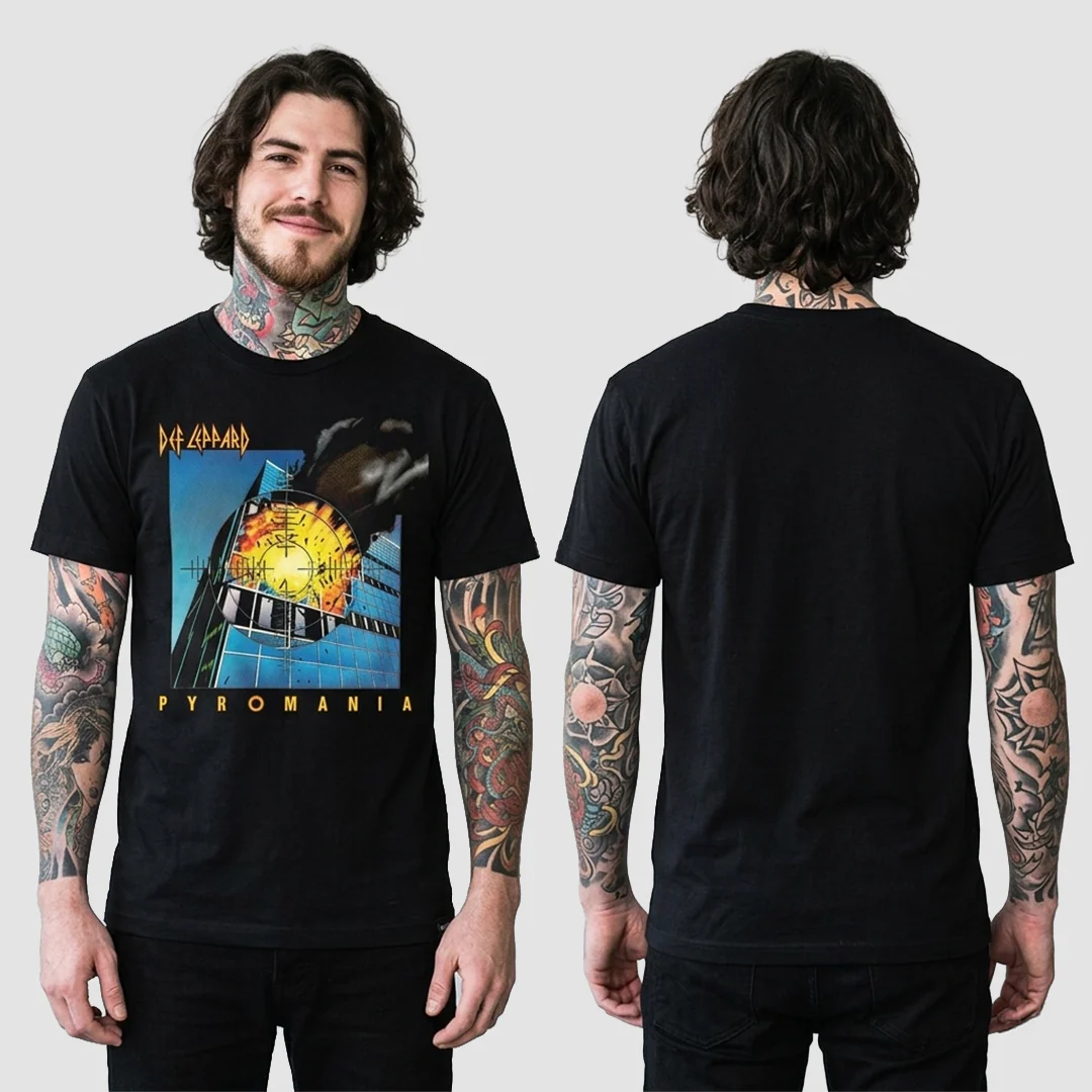 Camiseta Algodon Def Leppard Pyromania Art - Image 2