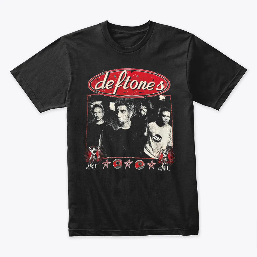 Camiseta Algodón Deftones Vintage