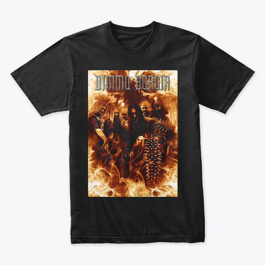 Camiseta Algodon Dimmu Borgir Band Poster Style