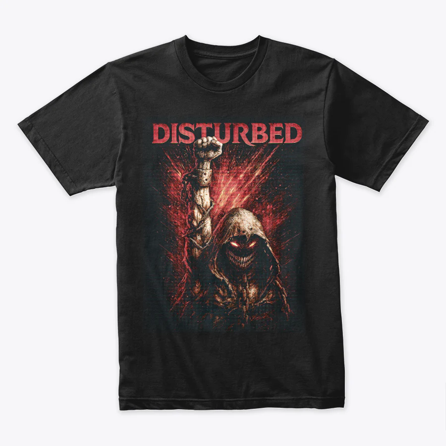 Camiseta Algodon Disturbed Poster