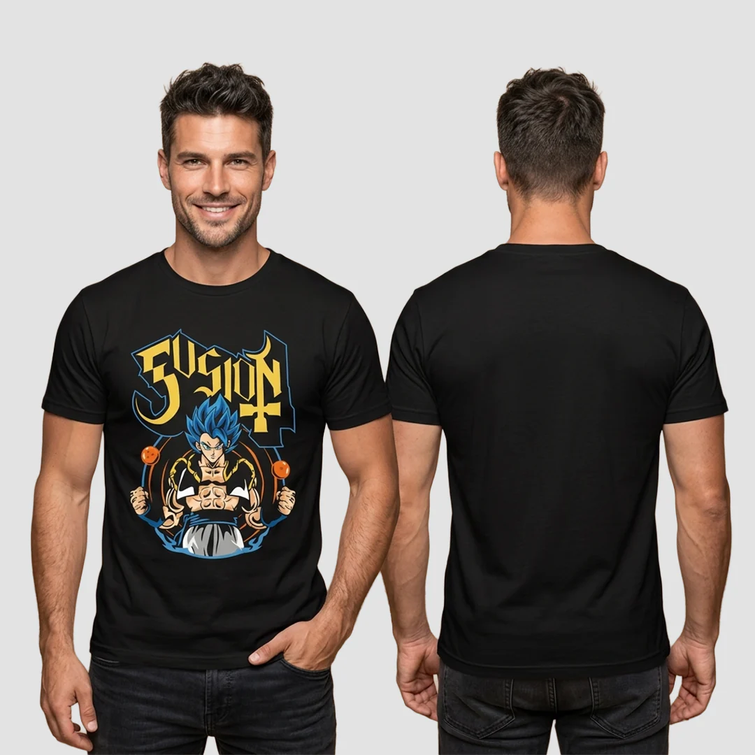 Camiseta Algodon Dragon Ball Gogeta Fusion Art - Image 2