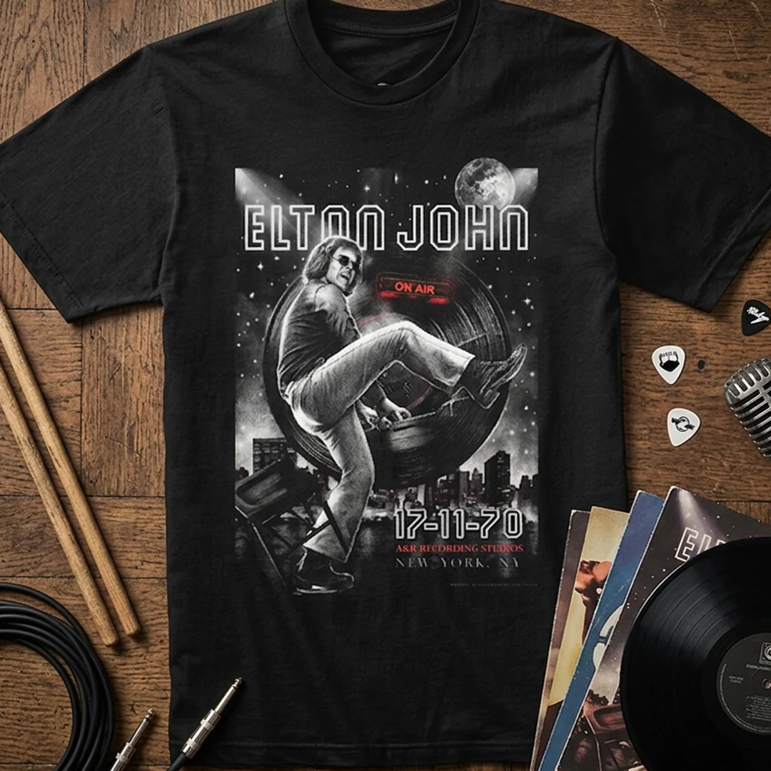Camiseta Algodon Elton John New York Poster - Image 3