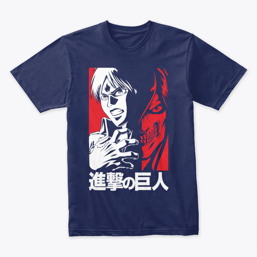 Camiseta Algodon Eren Jaeger Shingeki No Kyojin Poster - Image 3
