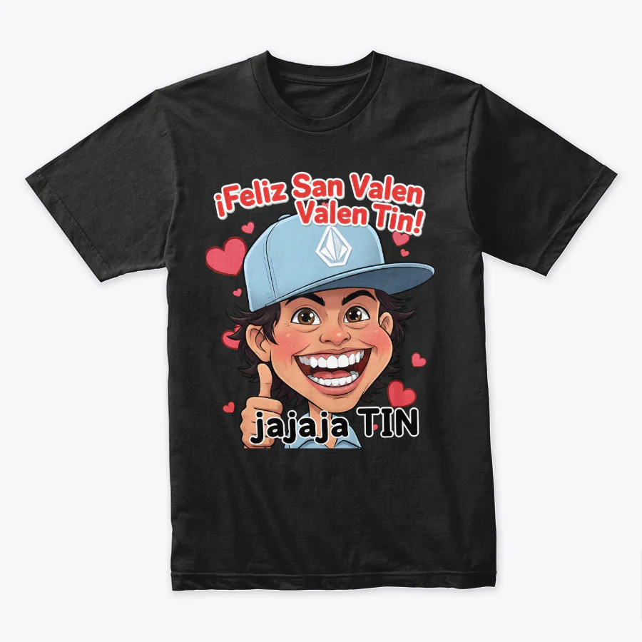Camiseta Algodón Feliz Dia De San Valen Caricatura