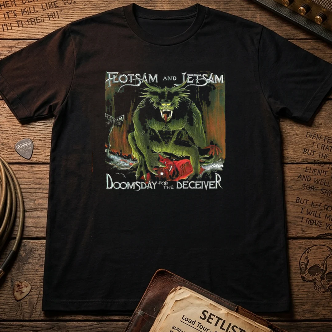 Camiseta Algodon Flotsam And Jetsam Doomsday For The Deceiver - Image 3