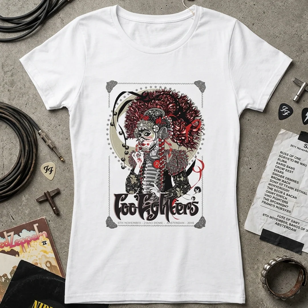 Camiseta Algodón Foo Fighters Amsterdam Poster - Image 3